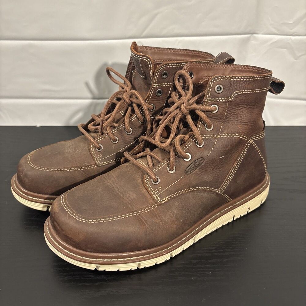 KEEN Utility Women's Leather San Jose 6” Soft Toe Work Boots - Size 9W